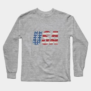 USA Stars and Stripes Long Sleeve T-Shirt